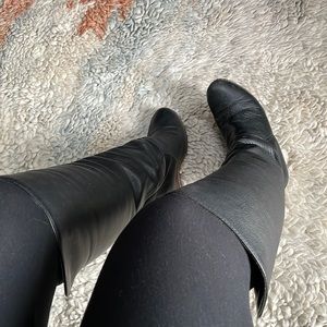Leather Ugg Wedge Tall Boot